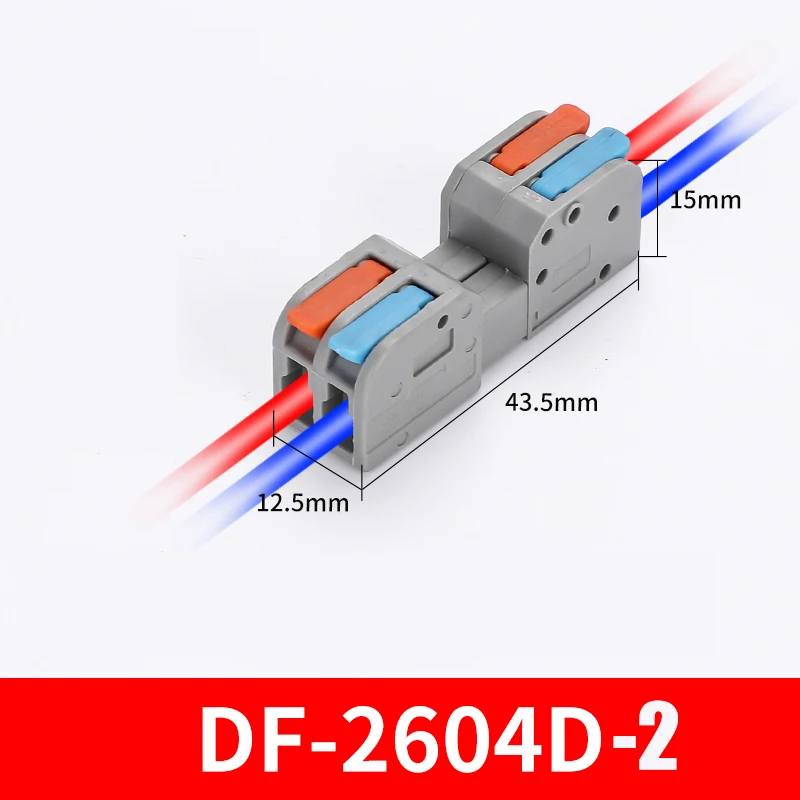 chnhj 10PCS Docking Mini Schnell Draht Stecker Universal Kompakte Elektrische Verdrahtung Anschlüsse Push-in Butt Leiter Terminal Block 10
