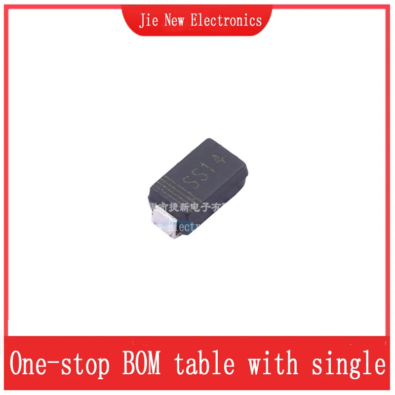 100PCS M1 M4 M7 SS14 SS24 SS34 SS54 SS16 SS26 SS36 SS56 SS110 SS210 SS310 RS1M RS2M RS3M ES1D ES1J SMA diode SMA(DO-214AC)