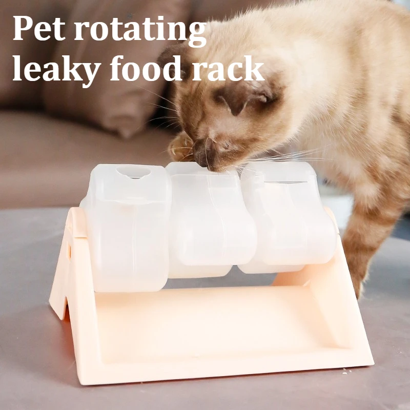 

Slow Feeder Dog Bowl - Portable Rotating Food Dispenser for Travel & Camping Fun Interactive Cat/Dog Toy Anti-Choke Design