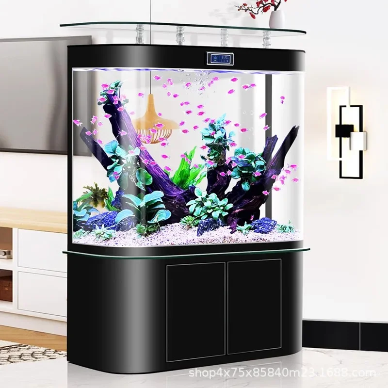 Light luxury automatic filter circulating aquarium living room household bottom filter fish tank medium and large water-free