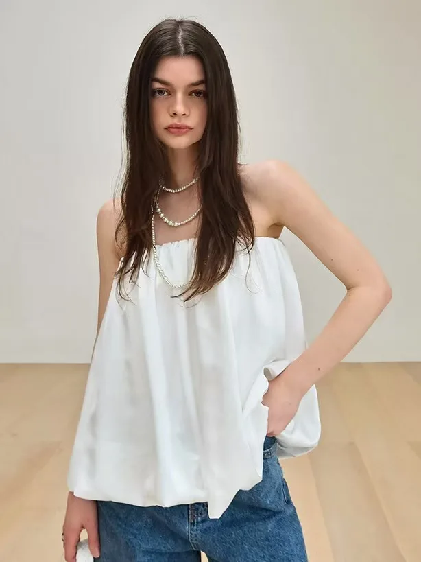 Top Sexy con tirantes para mujer, chaleco Svel de un solo hombro, Top Sexy en forma de H, ropa de abrigo de tela de poliéster Bal