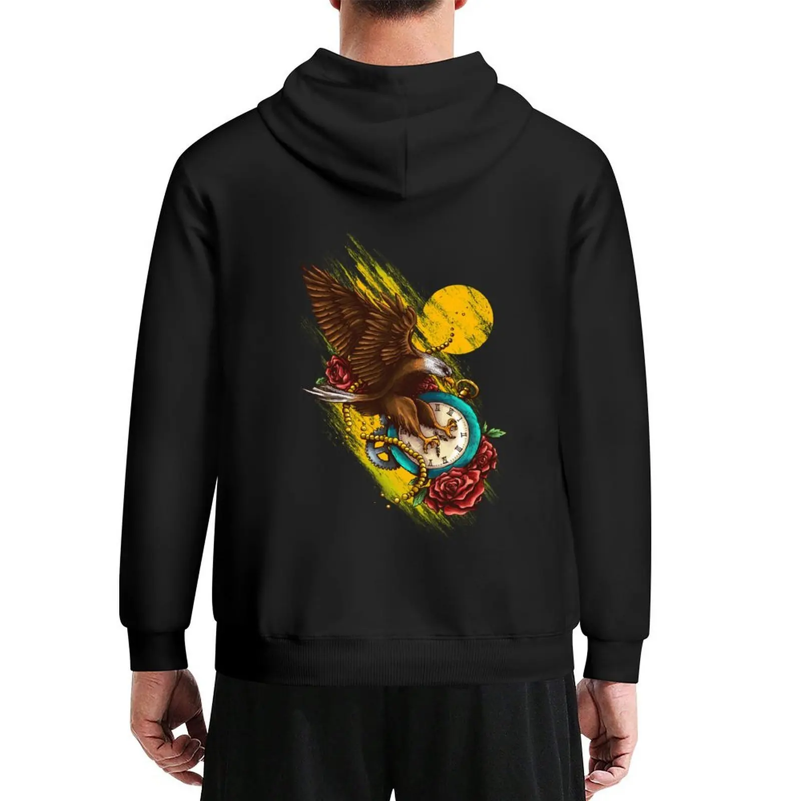 

Time Flies Hoodie graphic t shirts men anime clothing korean style clothes korean clothes new hooded tee