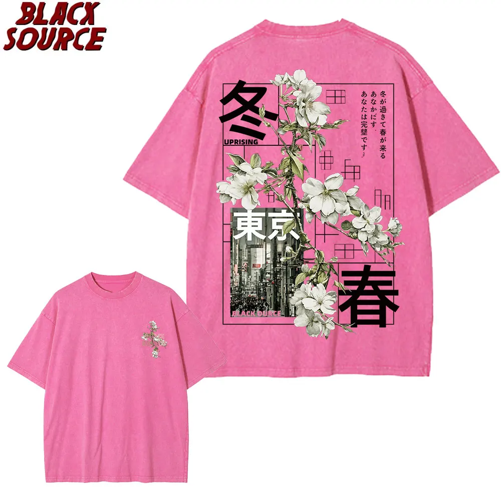 T474 Herren Kurzarm-T-Shirt im japanischen Stil, vielseitiges Design, geeignet für alle Jahreszeiten, bequemes Sommer-Oberteil, 100% Baumwolle – Detail 14