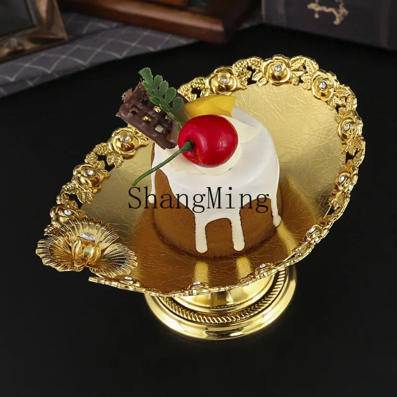 

CL cake plate exquisite lace fruit plate household multiple ornaments fashionable atmosphere dessert plate