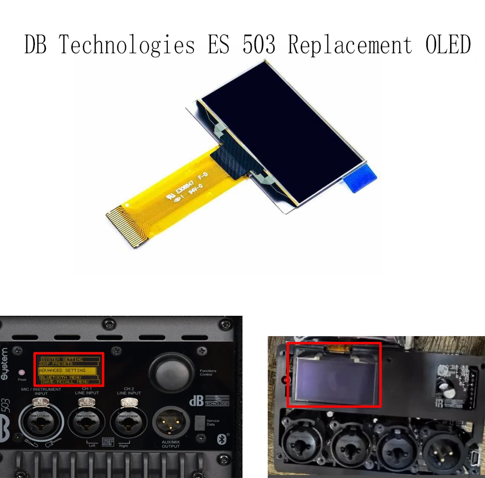 

Replacement LCD DISPLAY OLED For DB technologiea ES 503 ES-1203