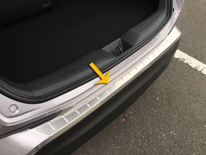 Stainless Steel Rear Bumper Sill Protector Trim For Toyota C-HR CHR 2017 2018 2019 Car Accessories Stickers