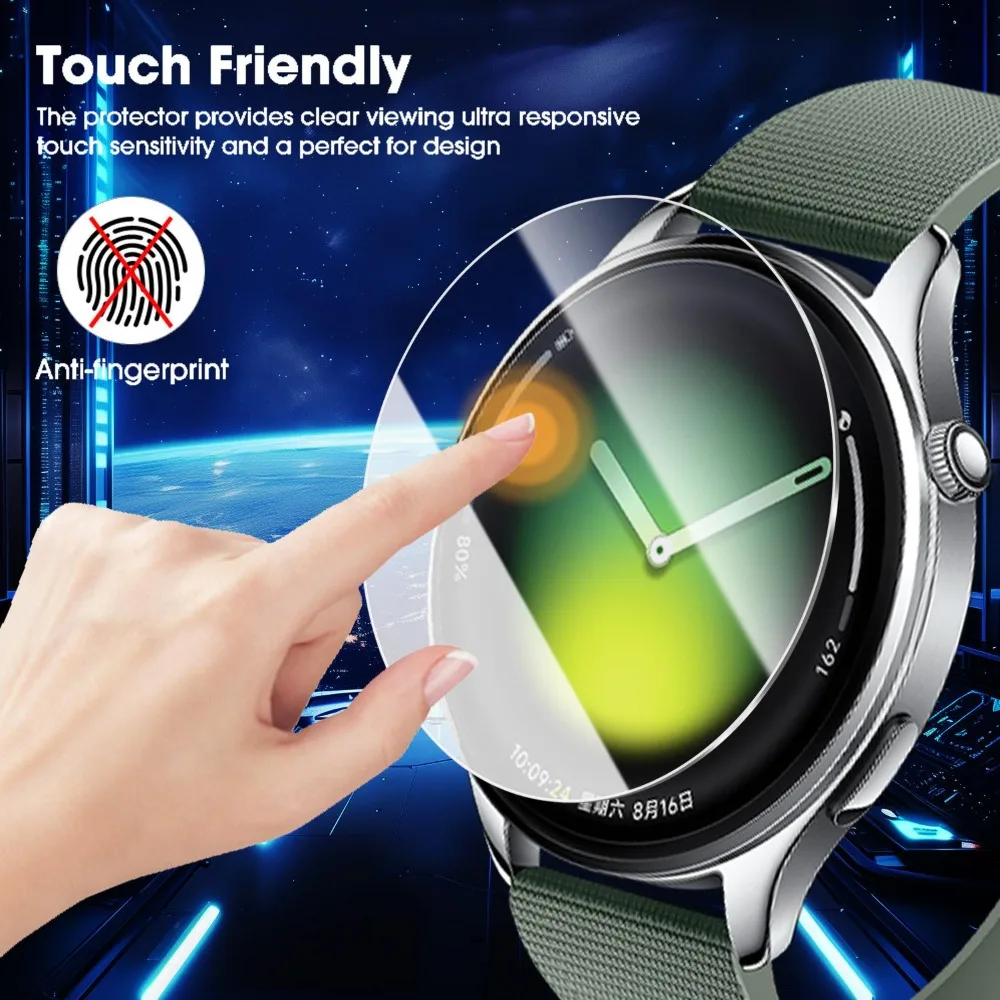 1-5Pcs Screen Protectors for Xiaomi Watch 5 Easy Installation Tempered Glass Protection Clear HD Anti-Scratch Protective Films