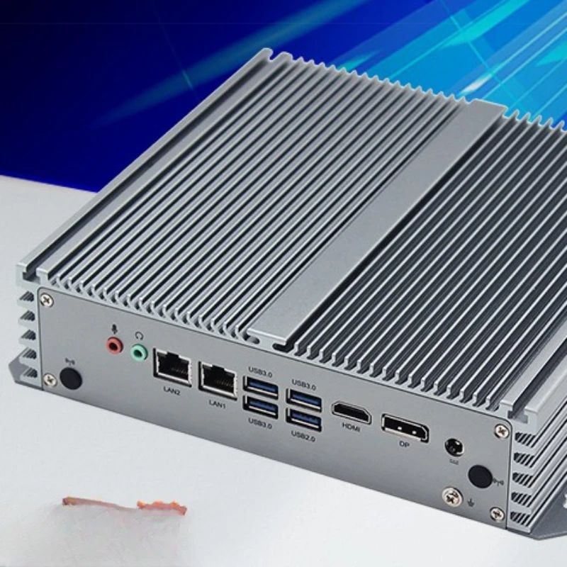 Research and digentine industrial computer 8th generation embedded fully enclosed fanless mini host linux i7-8565U 8G