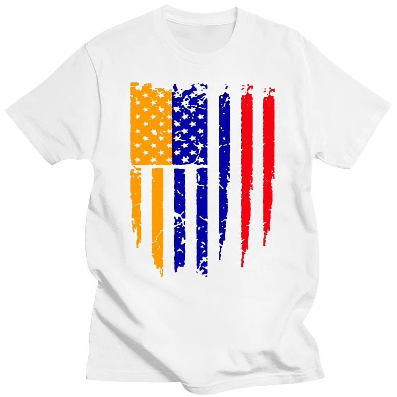 Top Men's T-shirt New Fashion For Men Short Sleeve Armenian Flag Men's Cartoon Fun T-shirt