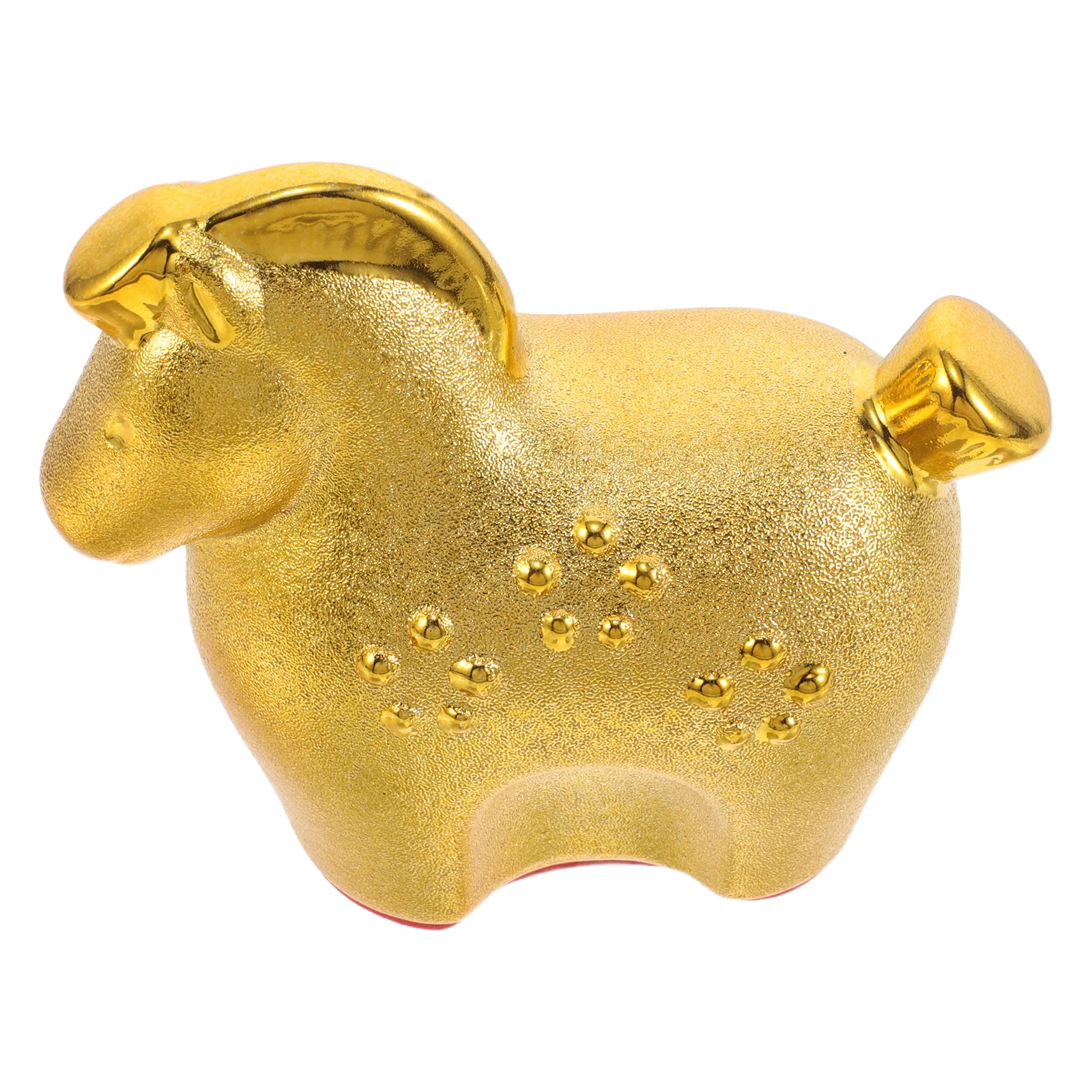 

Ceramic Gold Horse Decoration: 2026 Chinese New Year Hollow Art Sculpture for Desktop Bookshelf Office Table Indoor Festive