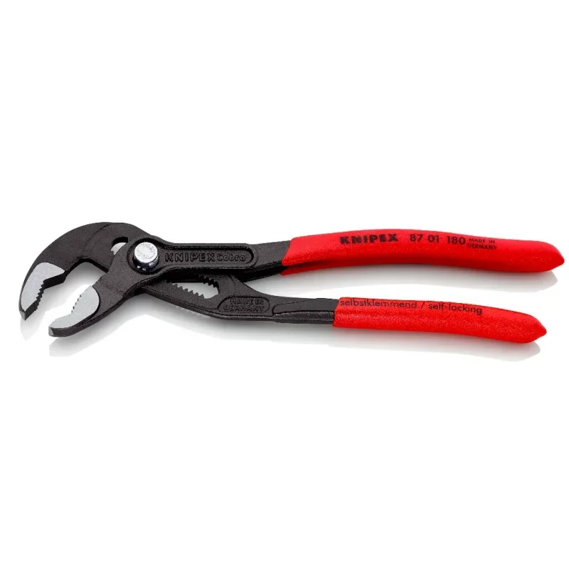 KNIPEX Cobra Water Pump Pliers No-slipping Adjustable Pliers for Plumbing 170 Grams 180mm Length 87 01 180  tool