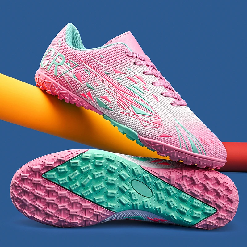 جديد الرجال أحذية كرة القدم خفيفة كرة الصالات عالية الجودة TF/FG المهنية لينة أحذية كرة القدم أحذية رياضية مباراة للجنسين رائجة البيع المرابط #4
