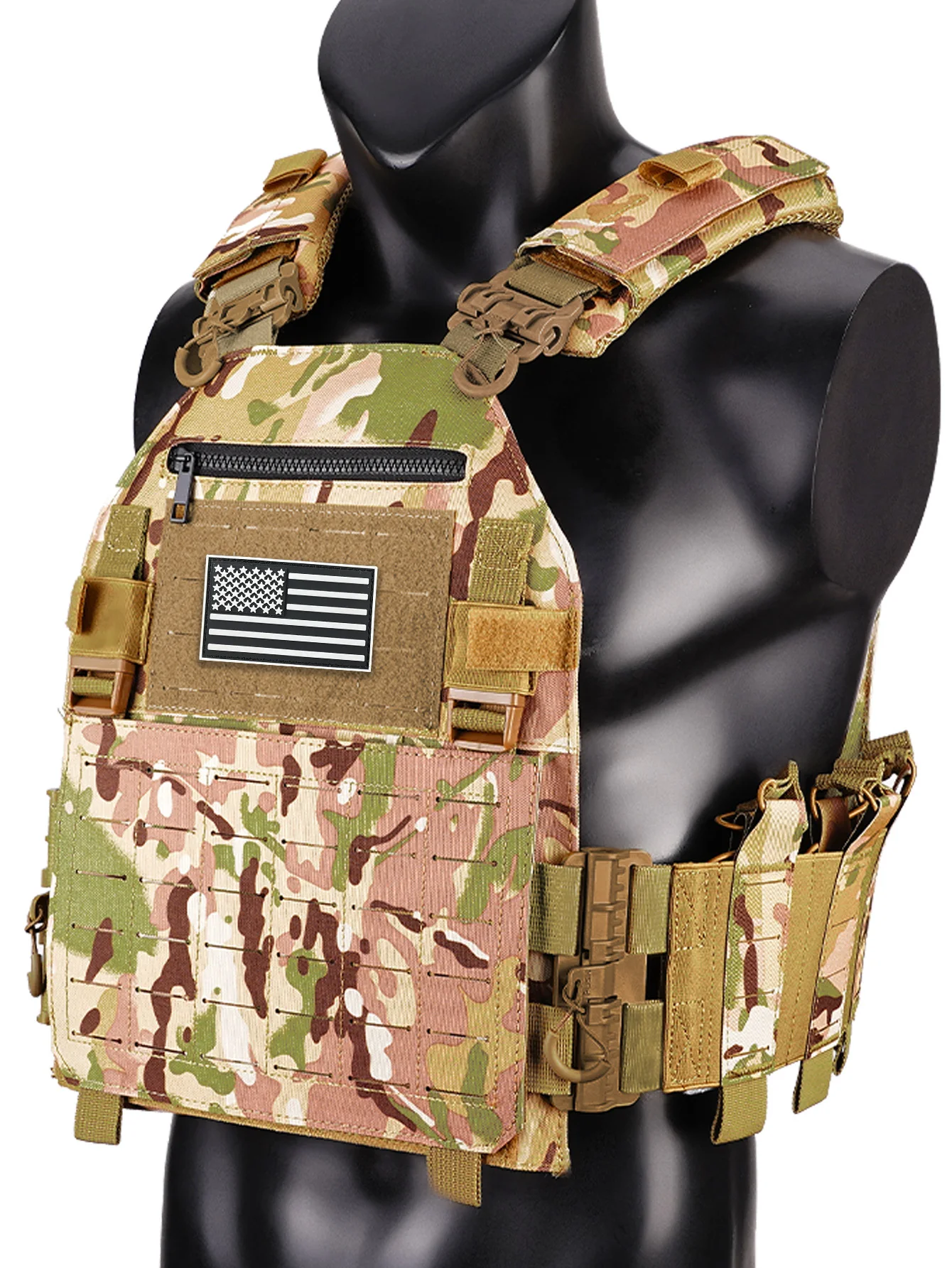 سترة ليزر متعددة الوظائف سريعة التحرير في الهواء الطلق يمكن إصدارها بسرعة من الكتفين والخصر