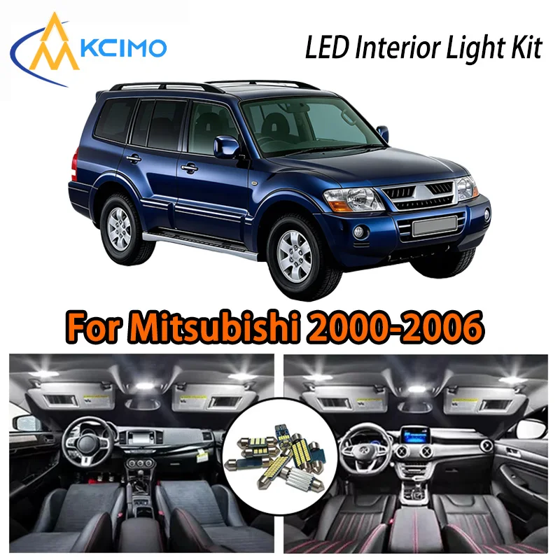 

KCIMO For Mitsubishi Pajero Montero Shogun 3 V60 V68 V73 V75 V77 2000-2006 Premium LED Interior Kit - 2 Colors