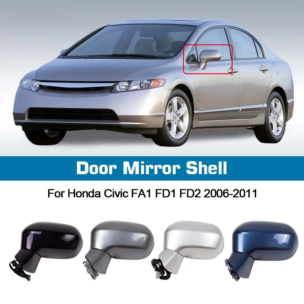 Accessories For Honda Civic FA1 FD1 FD2  2006-2011 Auto Car Side Rearview Mirror Assy 3 Wire 5 Wire Rear View Mirror - view 2