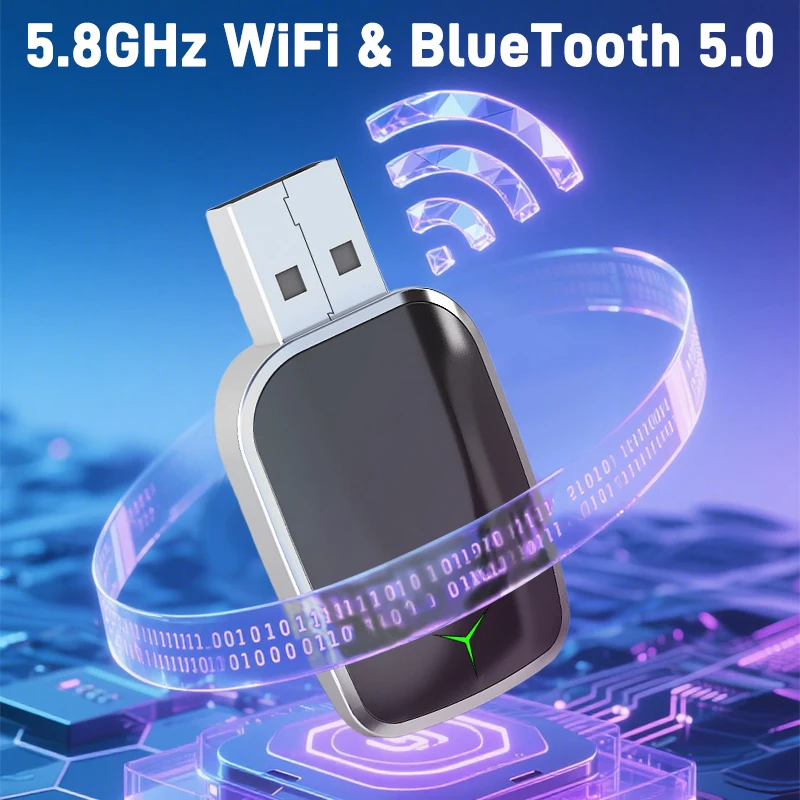 محول صغير XUDA 2in1 AI Box سلكي إلى Carplay اللاسلكي وAndroid Auto متوافق مع 99% من توصيل السيارات والتشغيل WiFi Smart Dongle