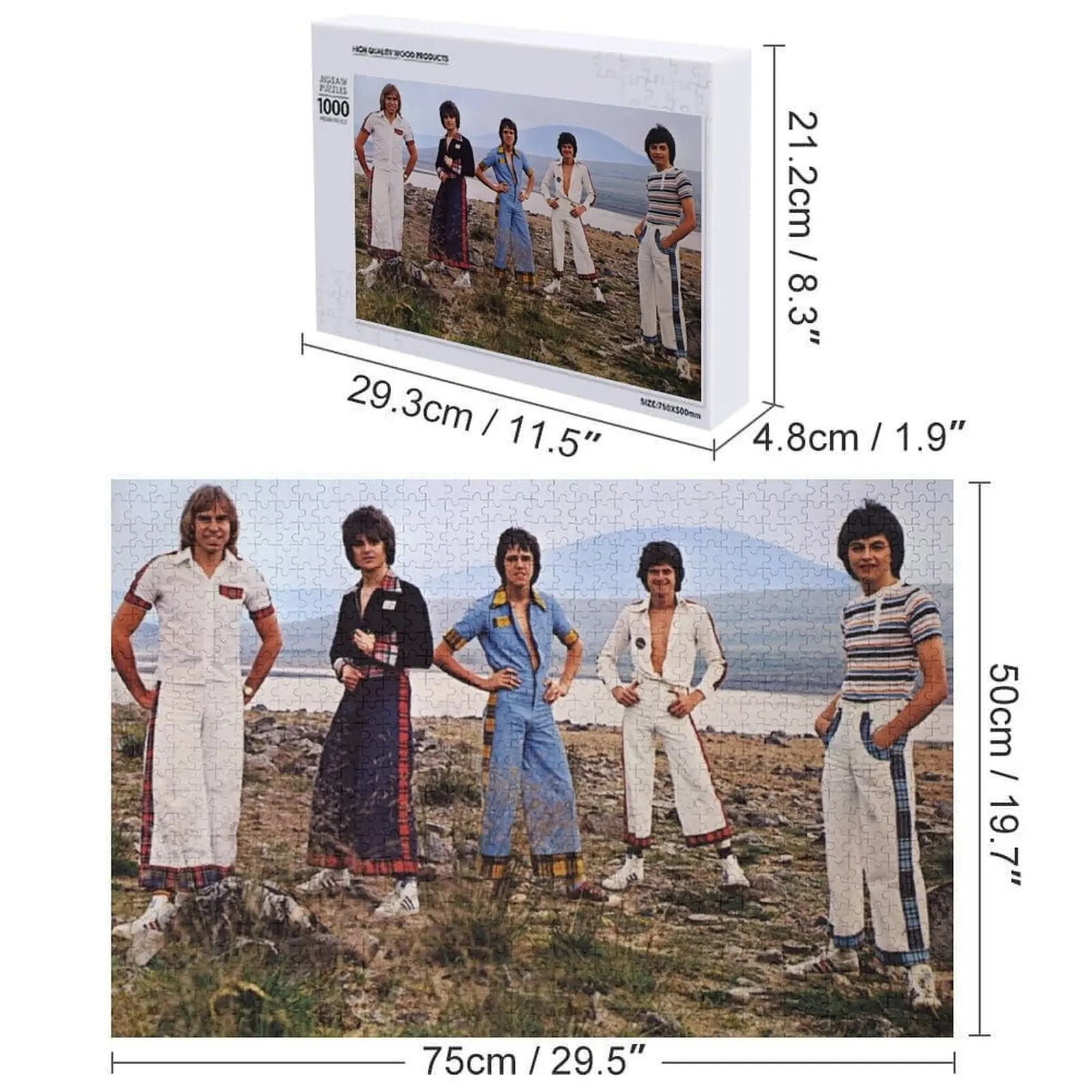 Bay City Rollers: rompecabezas de dedicación con nombre de madera, juguetes novedosos personalizados para niños, rompecabezas personalizado 2022