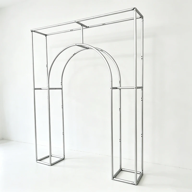 2x2.5M 3D Balloon Arch Stand for Wedding Birthday Baby Shower Party Decorations Open Door Backdrop Stand with Covers - view 4