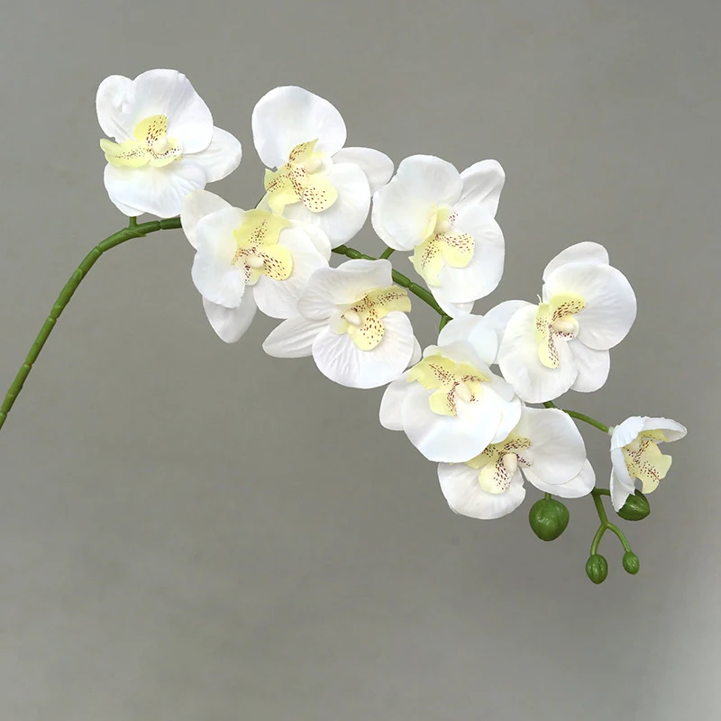 

69Cm 3D New Artificial Phalaenopsis Flower Branches Real Touch Faux Butterfly Orchid Stems Floral Arrangement Wedding Home Decor
