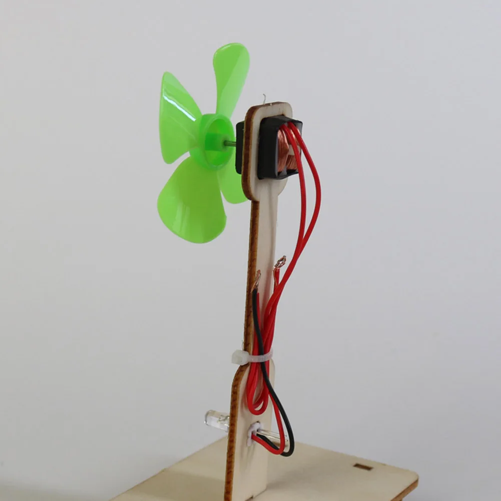 DIY Science Experiment Kids Toy Craft Wind Power Generation Materials Model Kits