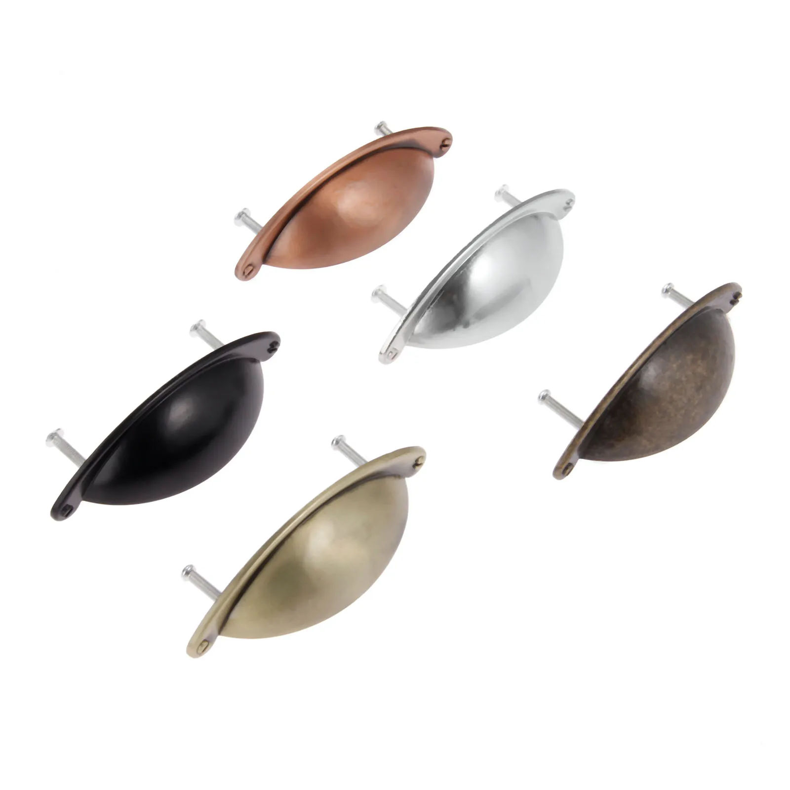 

1pc handle shell furniture handle cabinet wardrobe cabinet drawer semi-circular handle 102*26mm