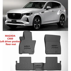 Gebruik Voor Mazda Cx60 Auto Tapijt All-Weather Cx60 Auto Vloermat Mazda Cx60 Waterdichte Auto Vloermat Cx60 Kofferbak Matten Cx60 Auto Tapijt