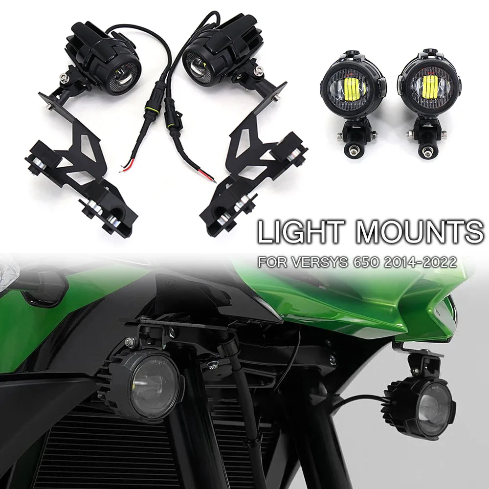 Motorcycle Fog light Upgrade Auxiliary Lights Brighter Lamp 40W 6000K Versys650 New For Kawasaki Versys VERSYS 650 2022 - 2014