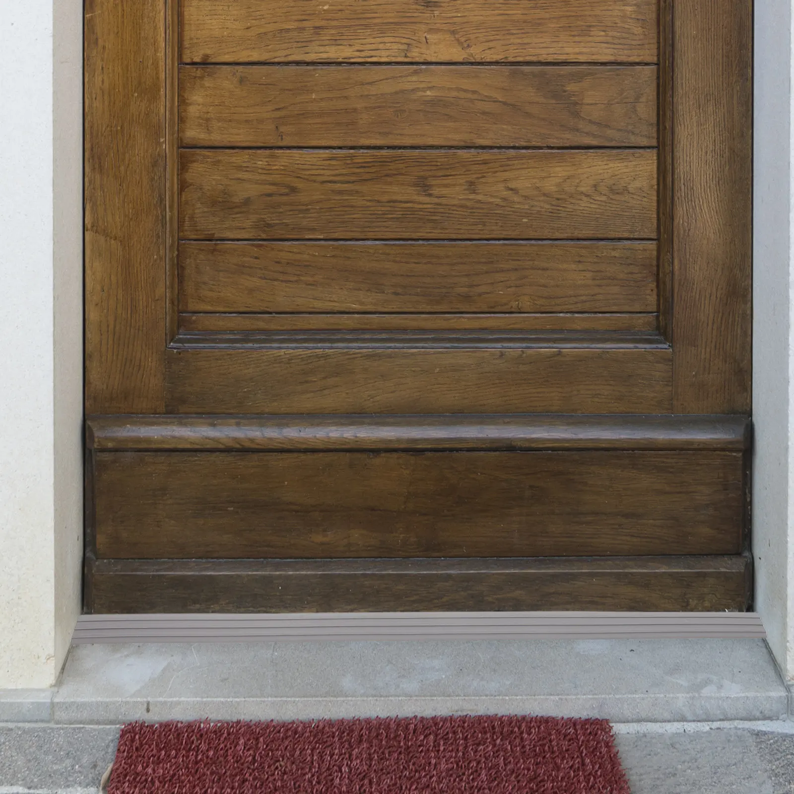 Rampa autoadhesiva para umbral de puerta, tira de transición gris para suelo, tapete rampa para robot aspirador, rampas para umbral interior, entrada.