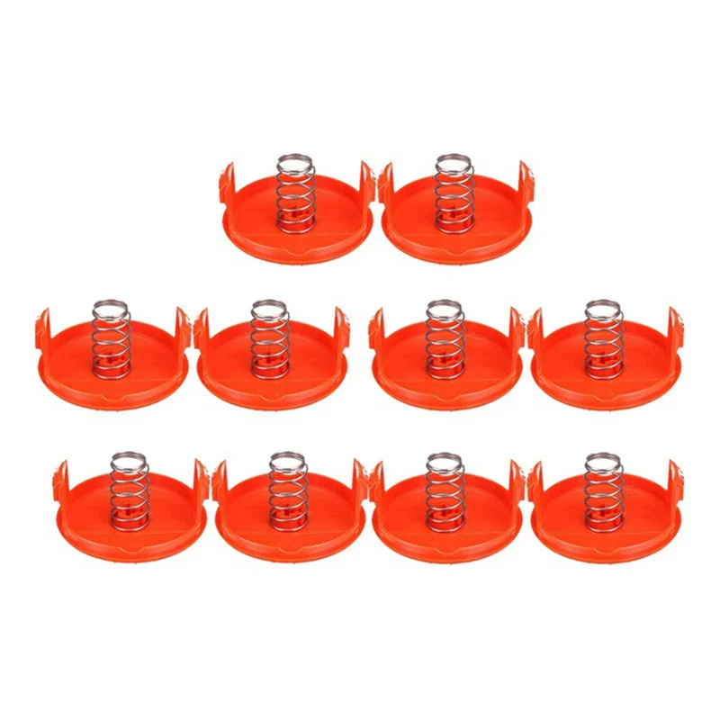 RC-100-P Cover x10 + Spring x10 Suitable for Black & Decker Lawn Mower Cover RC-100-P Lawn Mower