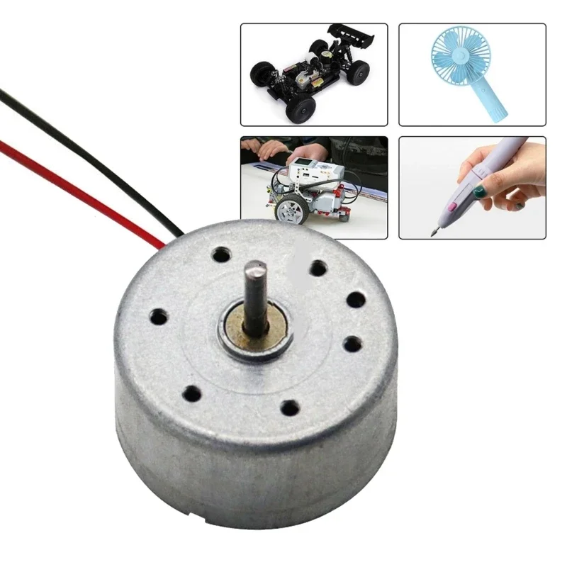 Mini 300 Motor High Speed Electric Motor Metal Motor for Four Wheel Toy Car DIY Toy Wind Turbines Generators