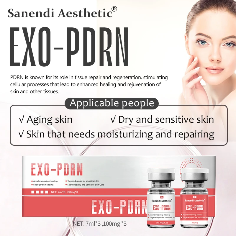 EXO-PDRN Korean Skin Care Facial Care Set HA Moisturizing Antioxidant Essence Stem Cell Serum Booster Anti-aging