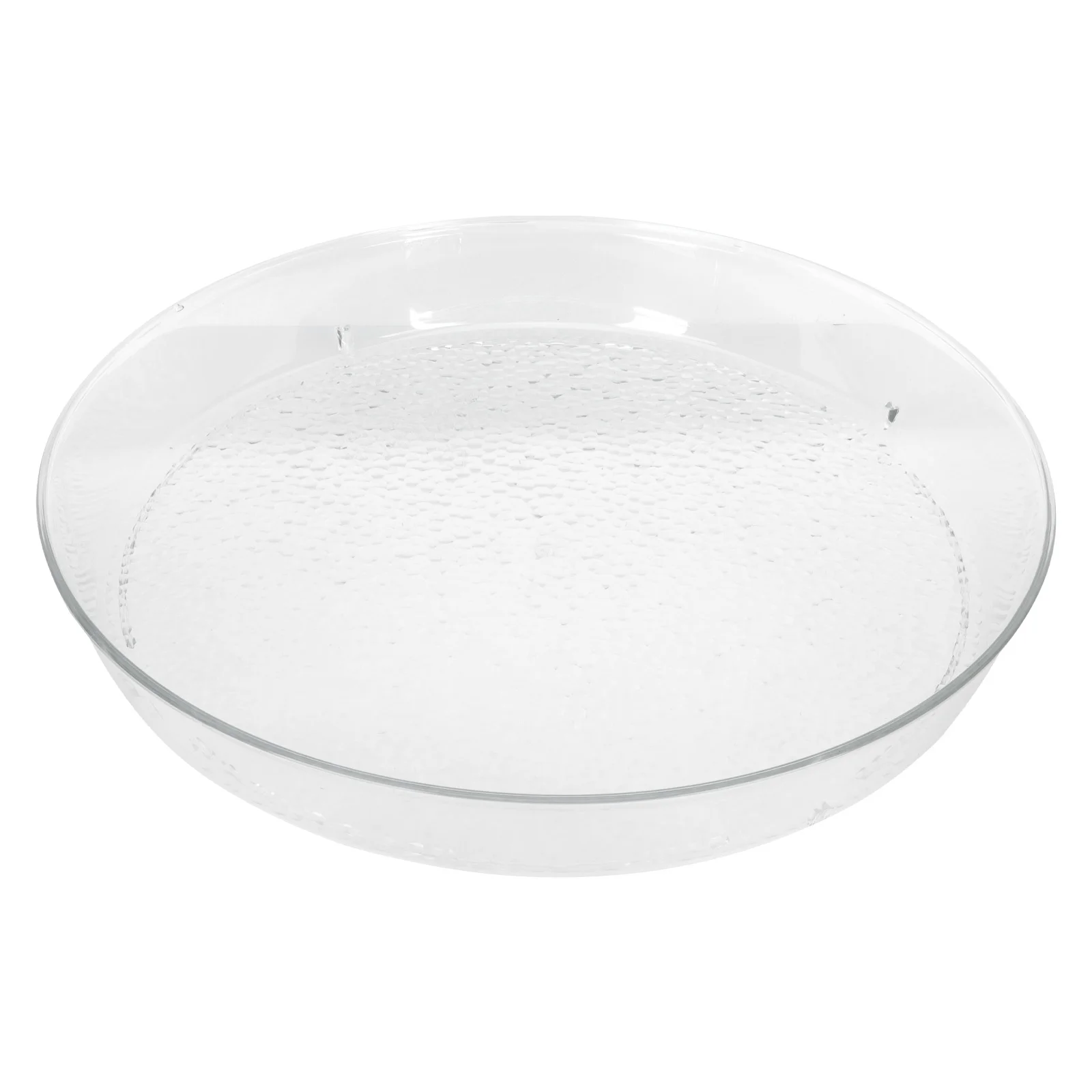 

1pcs Plastic Round Storage Desktop Plastic Box Home Serving Platter Teaware Organizing Tray Clear Fruit Tray Decorative
