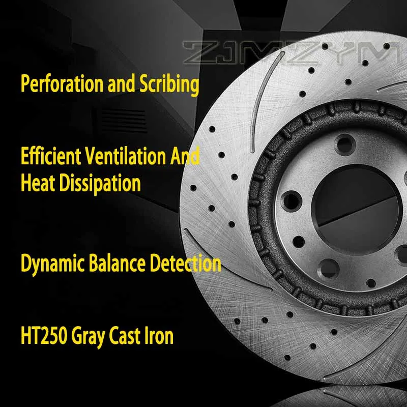 Front/ Rear Brake Discs 17 inch for Peugeot 308CC 301 307 206 207 2008 408 High Quality Car Accessories Resolve Brake Shaking - Image 3