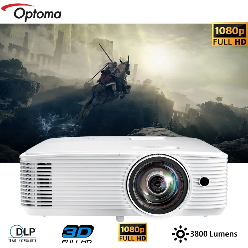 Optoma GT1080HDR Projector Short Throw DLP For Business 1080P Full HD Projectors 3800 Lumens Smart Proyector 4K 3D