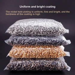 1000set With Washer Metal Eyelets Canvas Clothes Curtains Plush Toys Scrapbooking Tarpaulin Grommet Kit Applicator Sewing Eyelet