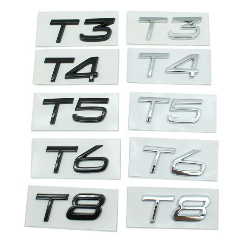 V8 V40 V50 V60 V90 letter label car stickers For Volvo accessories rear boot refit trunk emblem decoration displacement decal