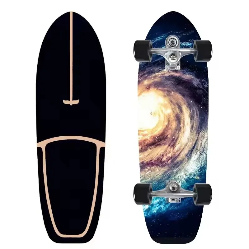 Land Surfboard Beginner Surfboard Exercise Brush Street Big Fish Board Walking Skateboard Longboard Penny Board For Beginner