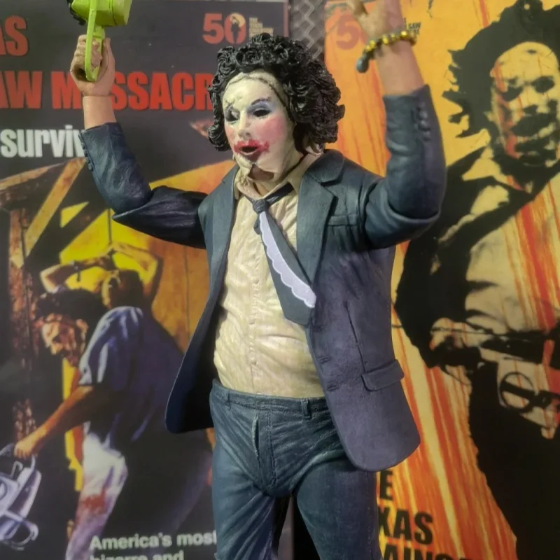 Originele Neca 18 cm actiefiguur The Texas Chainsaw Massacre Movie Decoratie Collectible Toy Model Desktop Toy