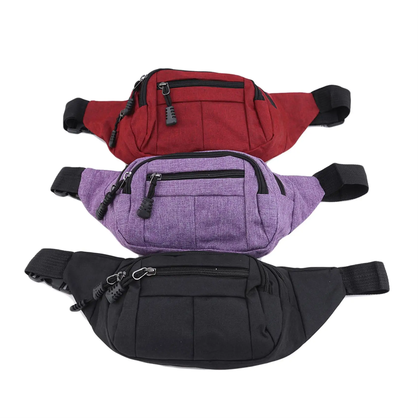 Men/Women Breast Package Waterproof Outdoor Sports Bag Canvas Pouch Korean-style Waist Bag Fanny Pouch Crossbody Male Banana Bag