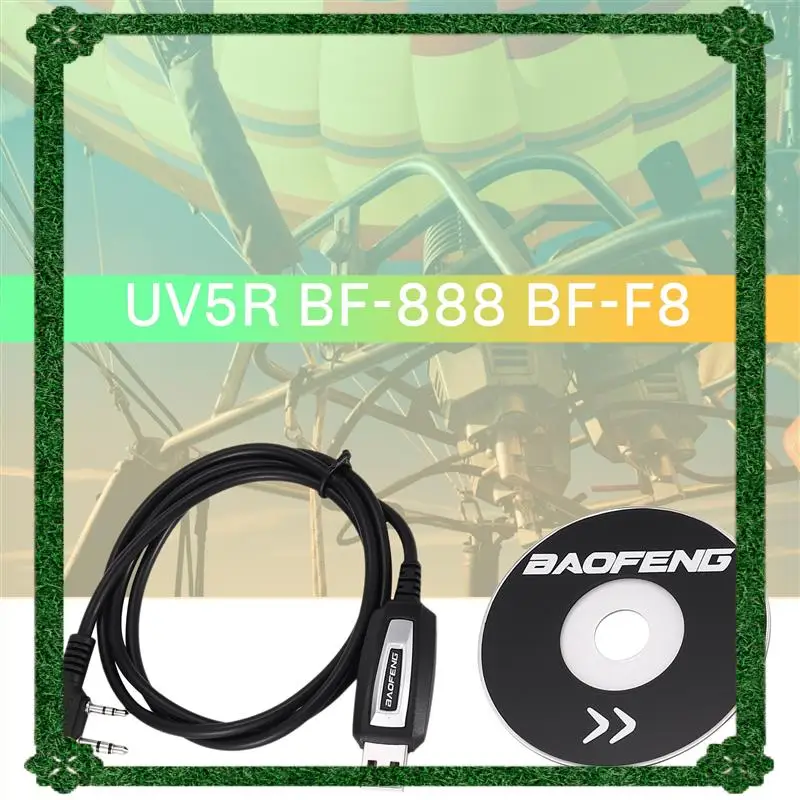 24-Hour Delivery Baofeng USB Programming Cable + Driver CD For Two Way Radio UV-5R BF-888S BF-F8