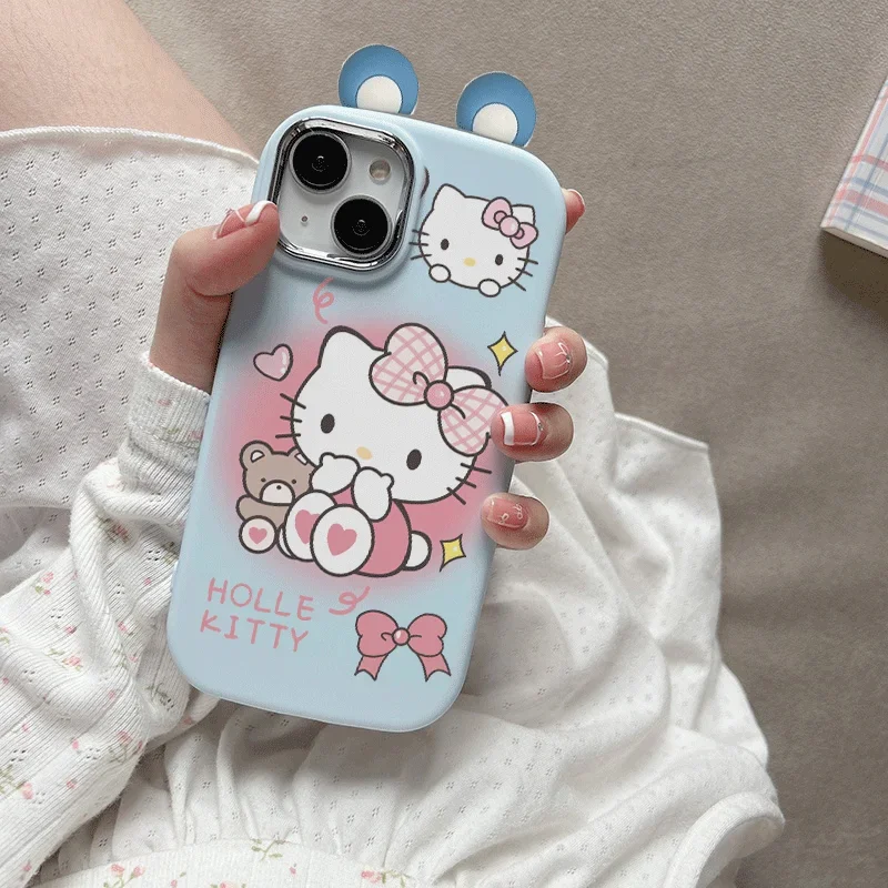 حافظة هالو كيتي ثلاثية الأبعاد لهاتف انفينيكس زيرو 30 4G Hot 40i 30i 40 Pro Note 30 Smart 8 7 6 5 TECNO SPARK GO 2023 2024 2025 20 20C #4