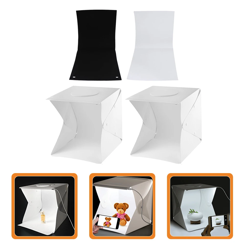 

1 set 30cm Mini LED Light Box with Beads for Jewelry Product Photography Softbox Studio Tent Compact Photo Booth