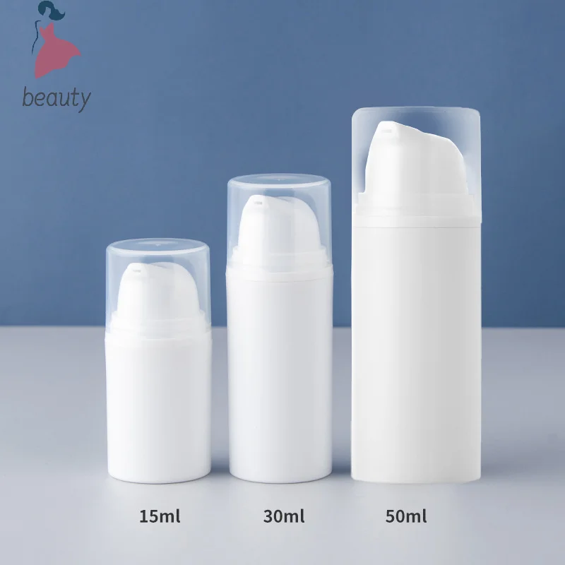 15/30/50ml Empty Airless Pump Bottles Mini Lotion Vacuum Cosmetic Containers Women Make Up Travel Emulsion Bottle