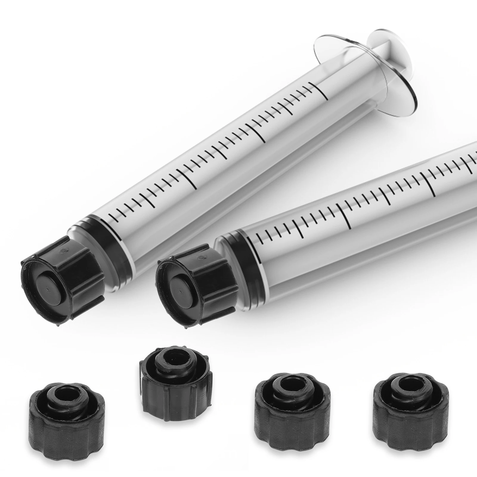 

50 Pcs Syringe Caps Dispensing Needle Tip Cap PP Material For Epoxy Resin Adhesive Compatible Most Sizes Luer Lock Tip