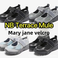 New 2025 NB Mary Jane Sporty Breathable Lightweight Mesh Slip-On Shoes with Magic Tape for Women Comfortable All-Season Sandals