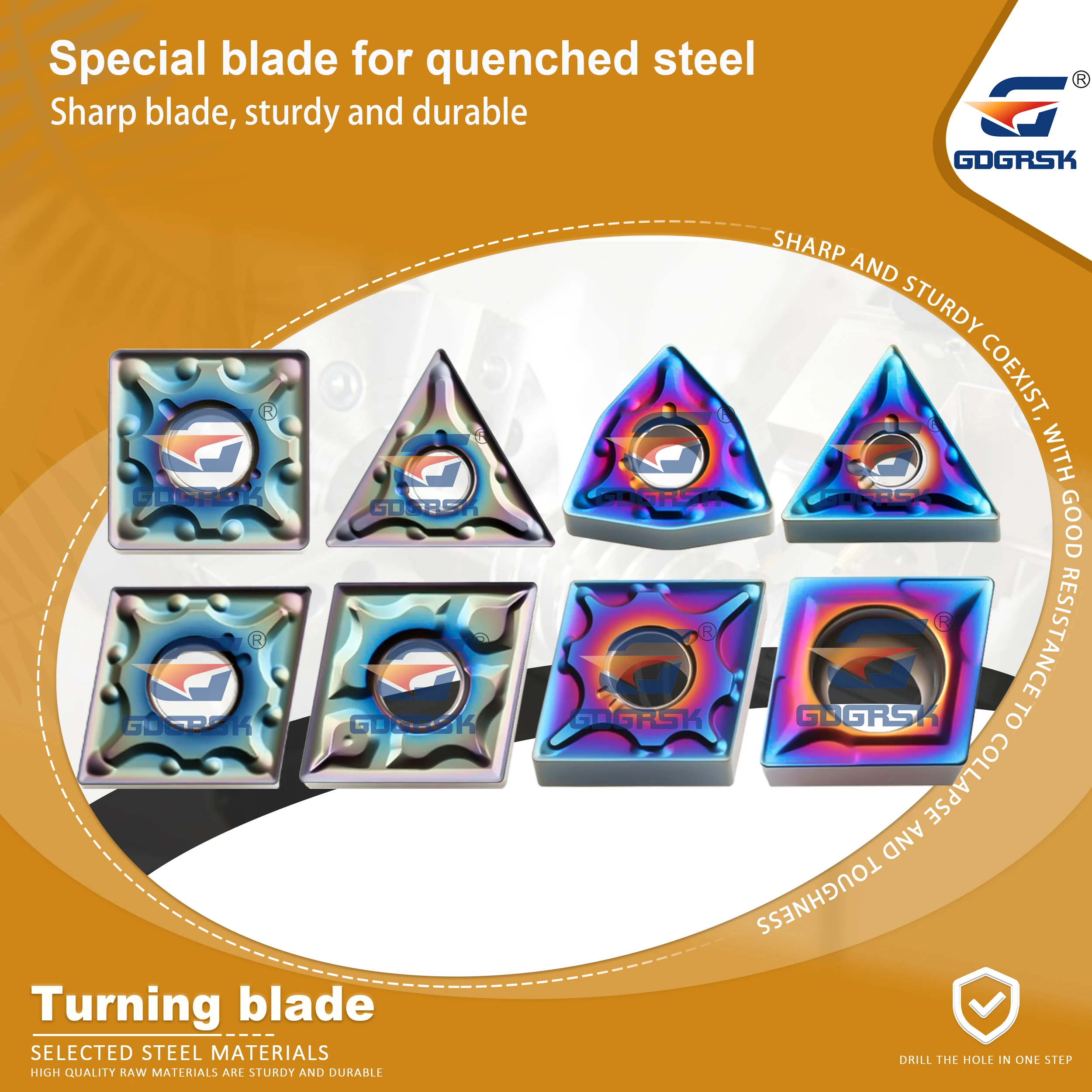 tnmg-wnmg-ccmt特殊用途高品質cnc旋盤高硬度外径円形旋盤刃切削工具用硬化鋼