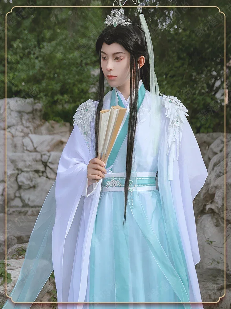 Anime Tian Guan Ci Fu Manga Version Shi QingXuan Cosplay Costume Ver Heaven Official's Bless Shiqingxuan Cosplay Wig shoes