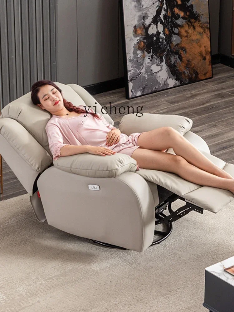 

single multi-function electric reclining sofa leather sofa large home theater