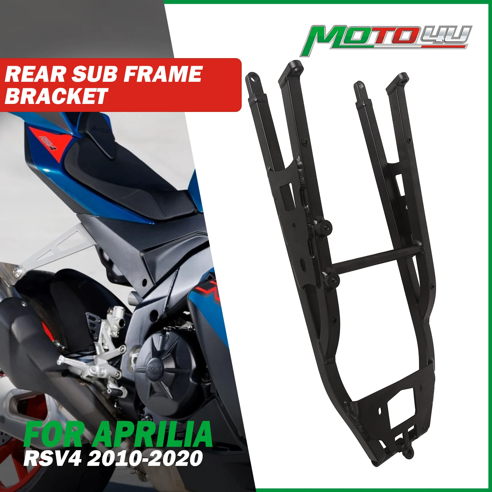 For Aprilia RSV4 RR RF 2010-2020 Aluminum Rear Sub Frame Rear Fairing Stay Bracket Racing Subframe Lightweight Replacement