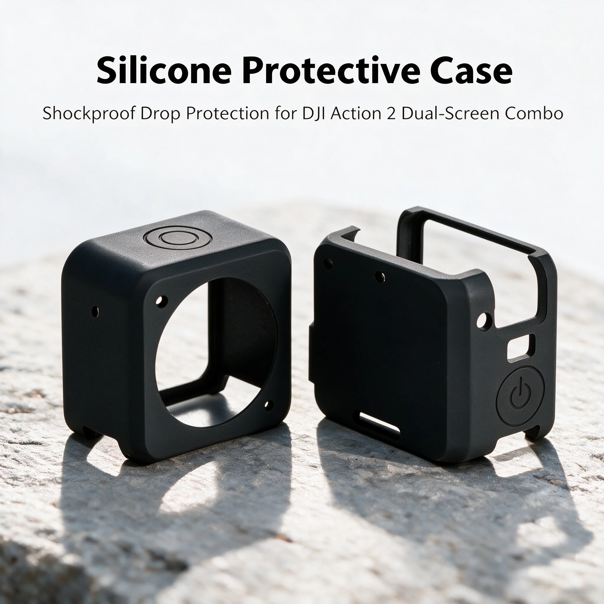 Silikonhülle, weiche, stoßfeste Schutzhülle für DJI Osmo Action 2 Dual-Screen Combo Action-Kamera-Zubehör
